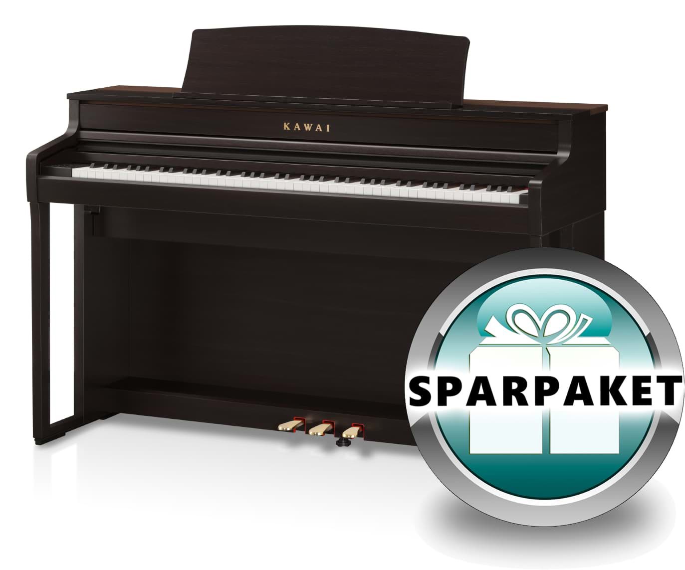 Kawai CA-501 R Digitalpiano Rosenholz - Sparpaket